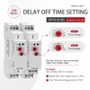 Delay Turn Off Time Relay, 16A GRT8-B2 Adjustable Single Function