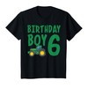 6th Birthday Farm Tractor Six Years Old Birthday Gift T-Shirt