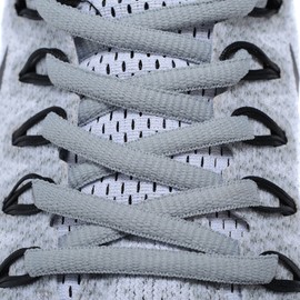 AOMIDI 2 Pair Shoelaces Oval Half Round 1/4" Shoes Lace for Sneakers and Casual shoes Shoelaces Replacements, Gray, 36" inches (91 cm)