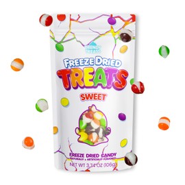 Trendy Treats Freeze Dried Candy - Fun, Exotic & Weird | Featured on Tik Tok Trendy Treats Channel | Delightful Crunchy Bites - Perfect Candy Gift for Kids - Resealable Packaging - 4.2oz