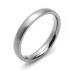 DoubleAccent 3MM Comfort Fit Titanium Wedding Band Classic Domed Ring