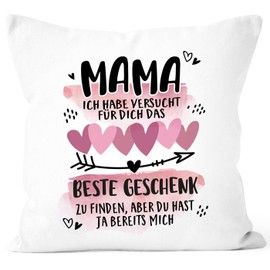SpecialMe® Cushion Cover Mama ich Habe versucht Finden Saying Funny Thank You White Standard