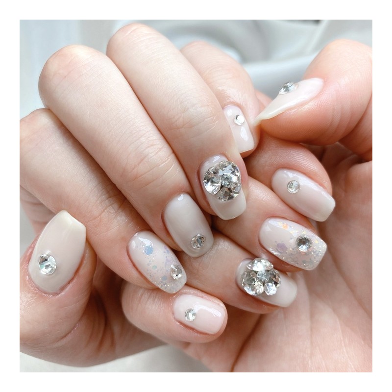 MunNail WeddingRecommended as wedding nails!!- Long Point / MunNail 웨딩웨딩네일로
