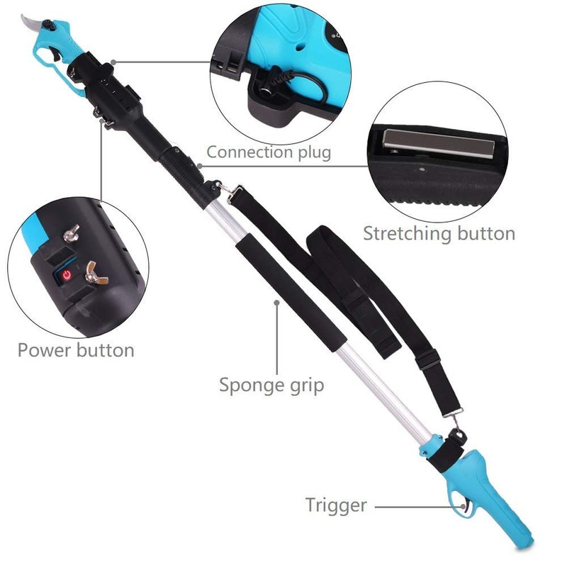 Cekegon Extension Pole for 8603 Pruner, Lightweight Telescopic Rod, Aluminum