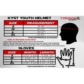 Typhoon Youth Kids Offroad Gear Combo Helmet Gloves Goggles DOT Motocross ATV Dirt Bike Motorcycle Green Black, X-Large