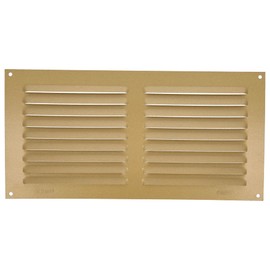 Amig - Rectangular Aluminium Ventilation Grille | Ventilation Grille for Air Outlets | Ideal for Kitchen and Bathroom Ceilings | Dimensions: 150 x 300 mm | Colour: Gold