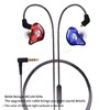 BASN in-Ear Monitor, Dual Drivers Headphones (Earbuds/Earphones/ Headset) MMCX Silver-Plated