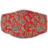 Soprano Red Paisley 100% Cotton Washable And Reusable Face Mask