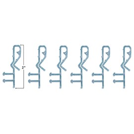 Shade Doctor of Maine 2 inch Hidden Channel Valance Clips for Horizontal Wood Mini Blinds from (6)