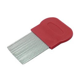 Head Lice Comb, Brush Long Pin Comb for Head Lice Treatment, Nit Free Comb (Red)