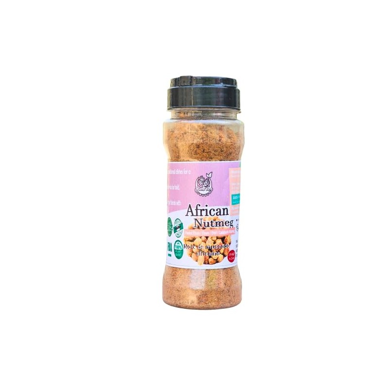 African Roated Calabash Nutmeg Ehuru (Grinded Whole Seeds) – 100g