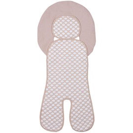 Little Dedi Iceberg Innovative Car Seat Liner, 4D Fabric with Cooling Effect, Oekotex 100 Class 1, Removable Head Cushion, Quick Drying, Suitable for Most Seatbelt Systems (Beige)