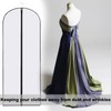 2PCS Dress Bags Covers Long Garment Covers Bag Dress Bag