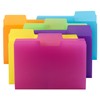 Smead SuperTab Poly Plastic File Folders for Documents, Set of