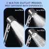 Filtered Shower Head with Handheld, High Pressure Water Flow and