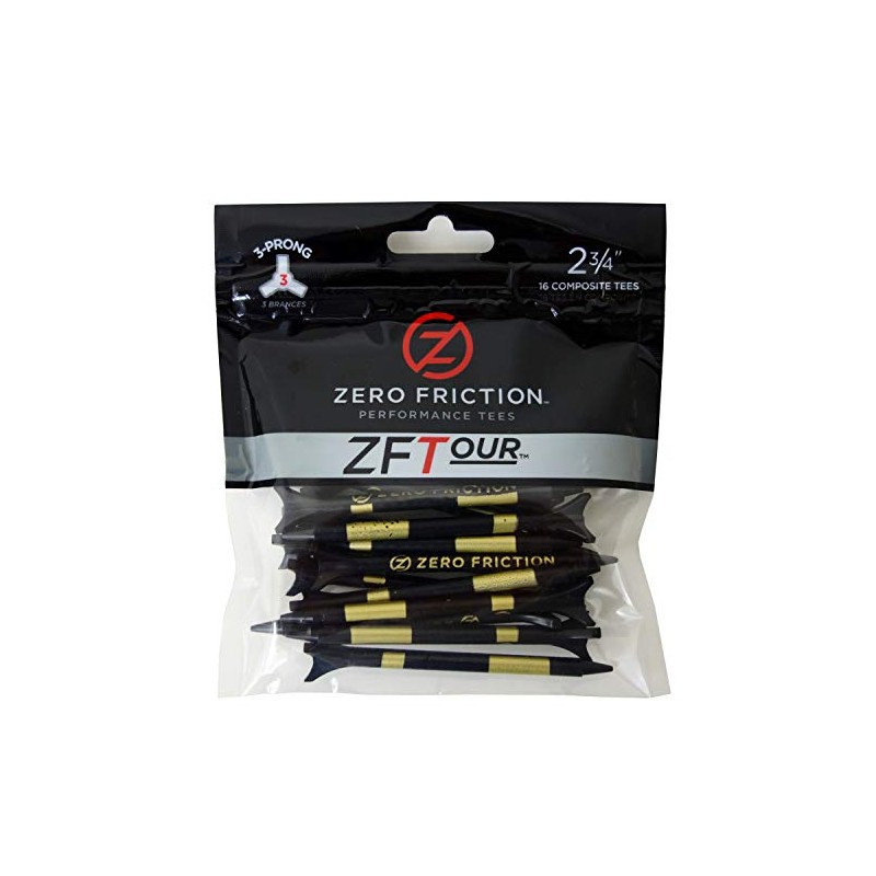 ZERO FRICTION ティー ゼロフリクション ZF TOUR ティー 70mm ブラック 16本入