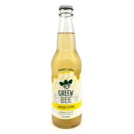 Green Bee Honey Sweetened Soda - Case of 12 (Lemon Sting)