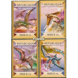 Guinea 10922-10925 (complete. issue) unmounted mint/never hinged ** MNH 2015 Flying dinosaurs (Stamps for collectors) Amphibians/reptiles/dinosaurs