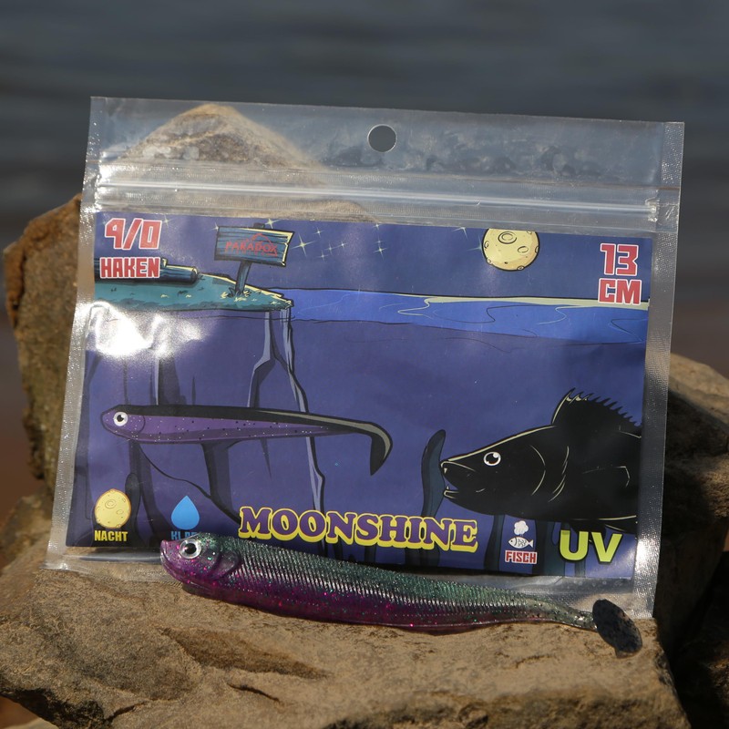 Paradox Fishing Moonshine Zander Rubber Fish Set of 5 13