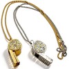 Sepco Metal Bling Whistle Necklace Crystal Rhinestone Whistle Pendant with