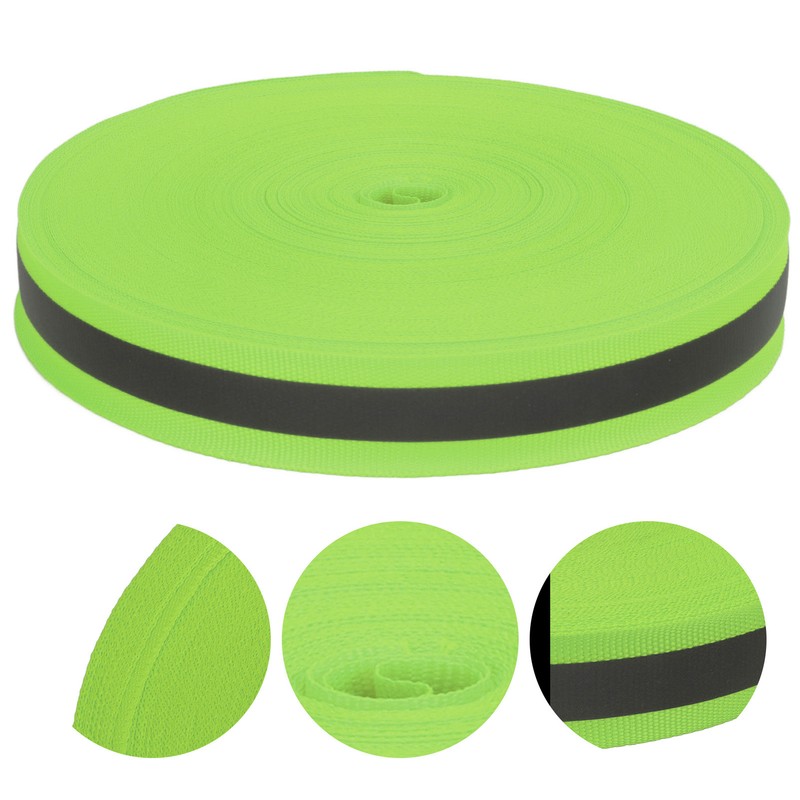 Reflective Ribbon Soft Durable Flexible Fluorescent Ribbon for Improving Night