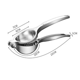 WWCFKID Lemon Squeezer Hand Press, Lemon Squeezer, Stainless Steel, Lemon Squeezer, for Kitchen, Bar, Restaurant, Safe and Durable (C)