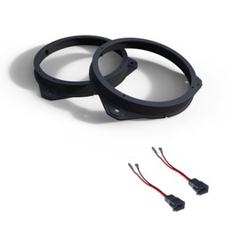 Audioproject A319 Car Radio Speaker Rings Compatible with Opel Astra H Corsa D E Signum Vectra Ford KA Alfa Romeo Mito Fiat 500 Punto Ducato Peugeot Boxer 165 mm Speaker Brackets