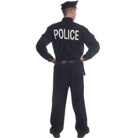 Dress Up America Police Costume For Adults - Shirt, Pants, Hat, Belt, Gun Holster and handcuffs Cop Set