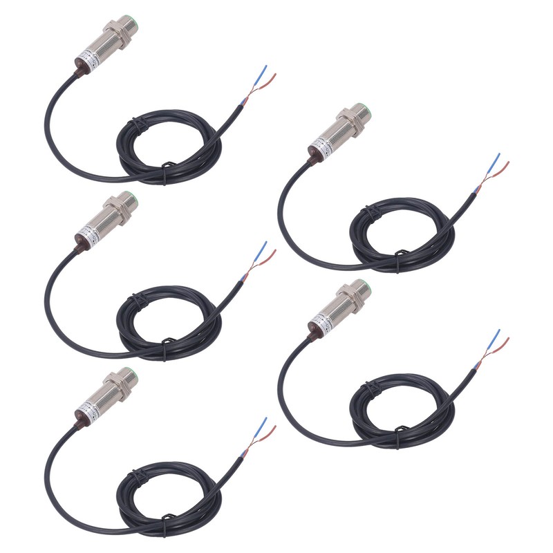 5Pcs Inductive Proximity Switch 150Hz 2 Wire Normally Open IP65