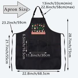 BDPWSS Garden Aprons For Women With Pockets Plant Lover Gift Life Is Full Of Important Choices Gardening Apron For Plant Mom (full choices AP)