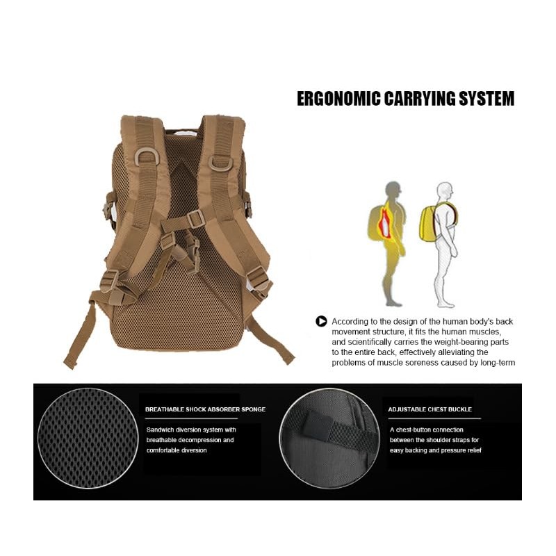 Miramrax 12L Small Backpack Day Pack - Mini Tactical Backpacks