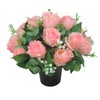 Just Because Flowers Artificial/Silk Flower Arrangement in Grave Pot, with