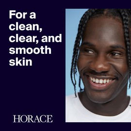 HORACE Gentle Face Scrub for Men - Exfoliating Cream with Argan Seeds, Murumuru Butter and Vitamin E - Pore Unclogging Skincare for All Skin Types - Unscented, 75 ml