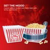 Bistras Plastic Reusable Popcorn Bowl, Large Classsic Popcorn Bucket for