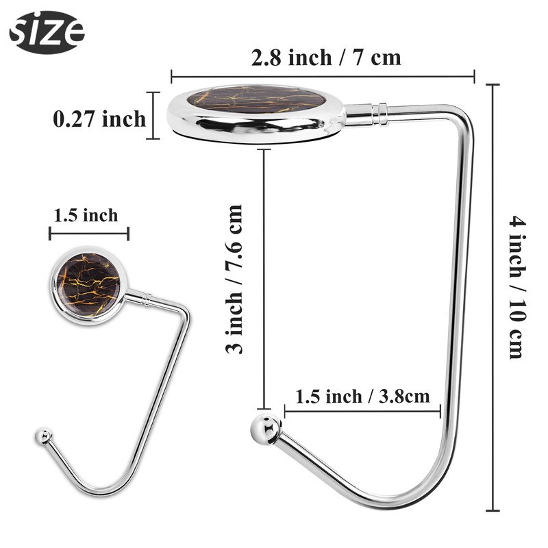 Cheliz Purse Hook Set of 3 - Hanger Table Hanger