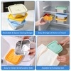 4 Pack 32oz Stainless Steel Sandwich Containers with Silicone Lids