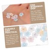 Healvian 4pcs Nail Charms Flower Nail Art Jewels for Decoration