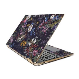 MightySkins Skin Compatible with HP Spectre x360 15.6" Gem-Cut (2019) - Midnight Blossom | Protective, Durable, and Unique Vinyl Decal wrap Cover | Easy to Apply| Made in The USA
