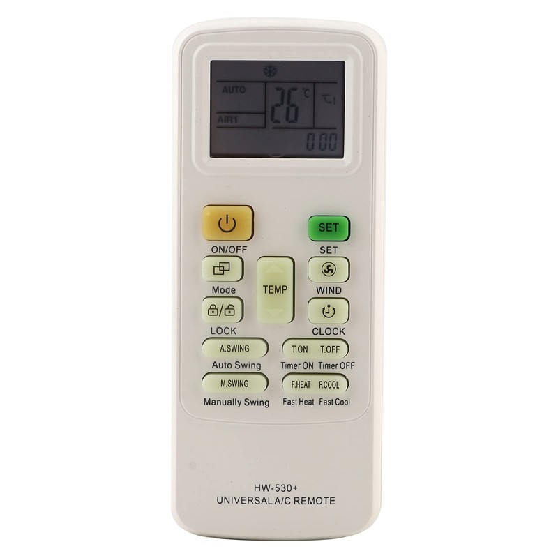 Intelligent Air Conditioner Remote Control LCD Screen Controller with Clock