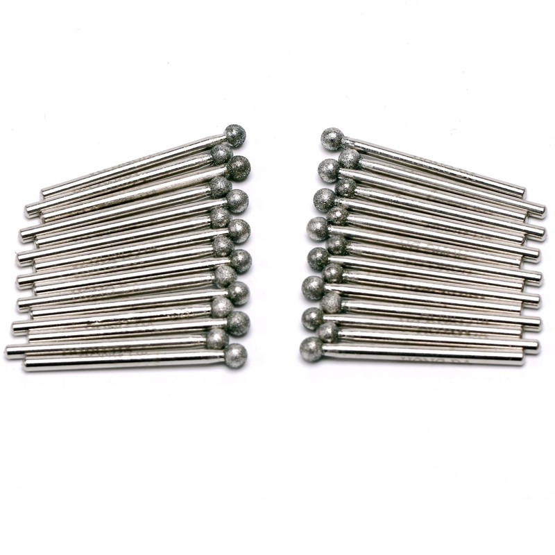 ILOVETOOL 30Pcs 5mm Ball Shape Diamond Jewelry Drill Bits Rock