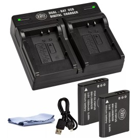 BM LI90 LI-92B 2X Batteries & Dual Charger for Olympus Tough TG1 TG2 TG3 TG4 TG5