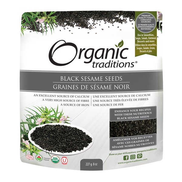 Organic Traditions Organic Black Sesame Seeds 227g