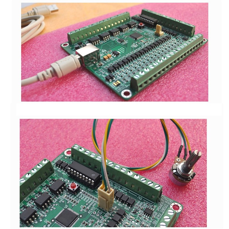 USB Motion Card 500KHZ CNC 5 Axes Breakout Board Stepper