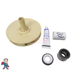 Sundance Spa PUMP 2.5HP IMPELLER, (2) Bearing & SEAL KIT 2009+ JACUZZI® PREMIUM SUNDANCE