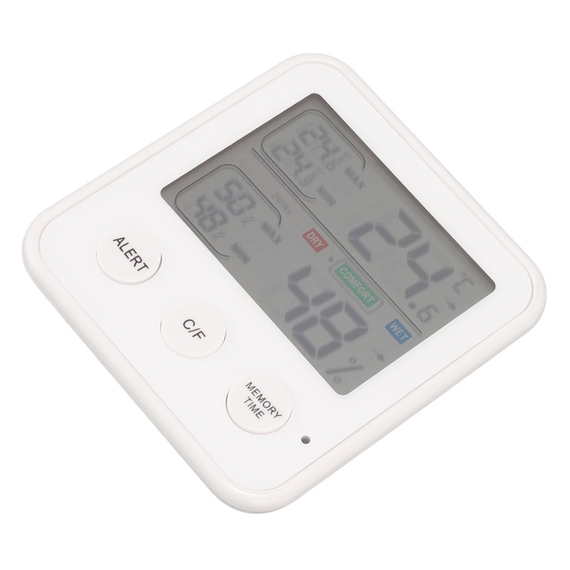 Room Thermometer 3.7in LCD Display High Accuracy Comfort Level Indicator