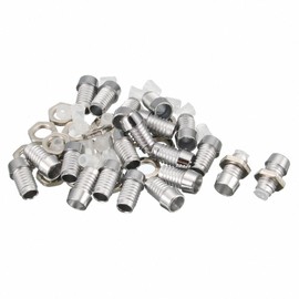 uxcell 20pcs 3mm LED Lamp Holder Light Bulb Socket Zinc Alloy for Light-Emitting Diode Lighting