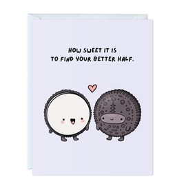 Funny Wedding Card, Engagement Bridesmaid Bachelorette Cards for Bride/Groom, Bridal Wedding Shower, For Him/Her, Couple, Congratulations Greeting Cards (How Sweet It Is To Find Your Better Half.)