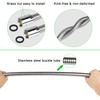 KWODE Pre-rinse Hose 44" Flexible Stainless Hose Replacement Kit For
