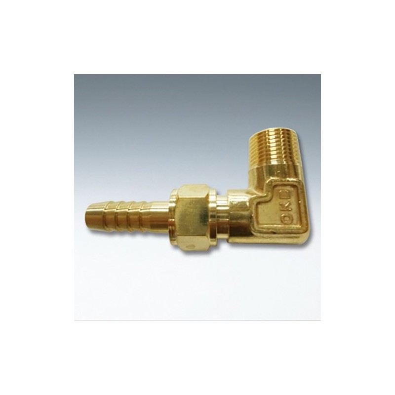 Flowbal GHJL-0106 L-Shaped Hose Joint Brass 1/8x6