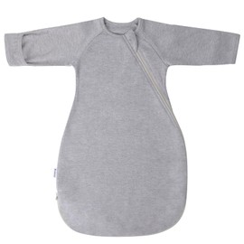 Knirose Swaddling Sack Baby Transition Sleeping Bag with Anti-Scare Function, Arms High Position, Baby Sleeping Bag with Double Zip for Easy Nappy Changing, gray